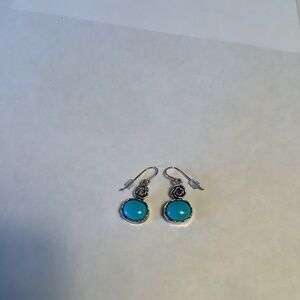 Or Paz turquoise and sterling silver earrings